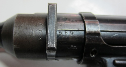 6 MP40 584 SN on barrel nut and forward receiver - E